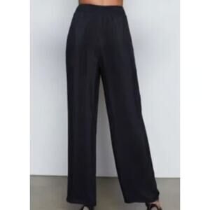 Good American High Rise Wide Leg Sheer Pants Black Size 2